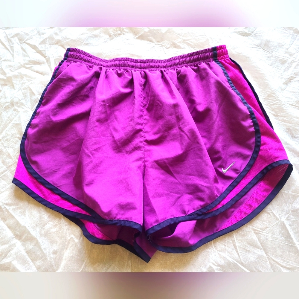 Nike Dri-Fit Purple Lined Running Shorts  Large